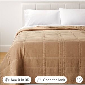 Studio McGee King Waffle Matelasse Quilt Camel